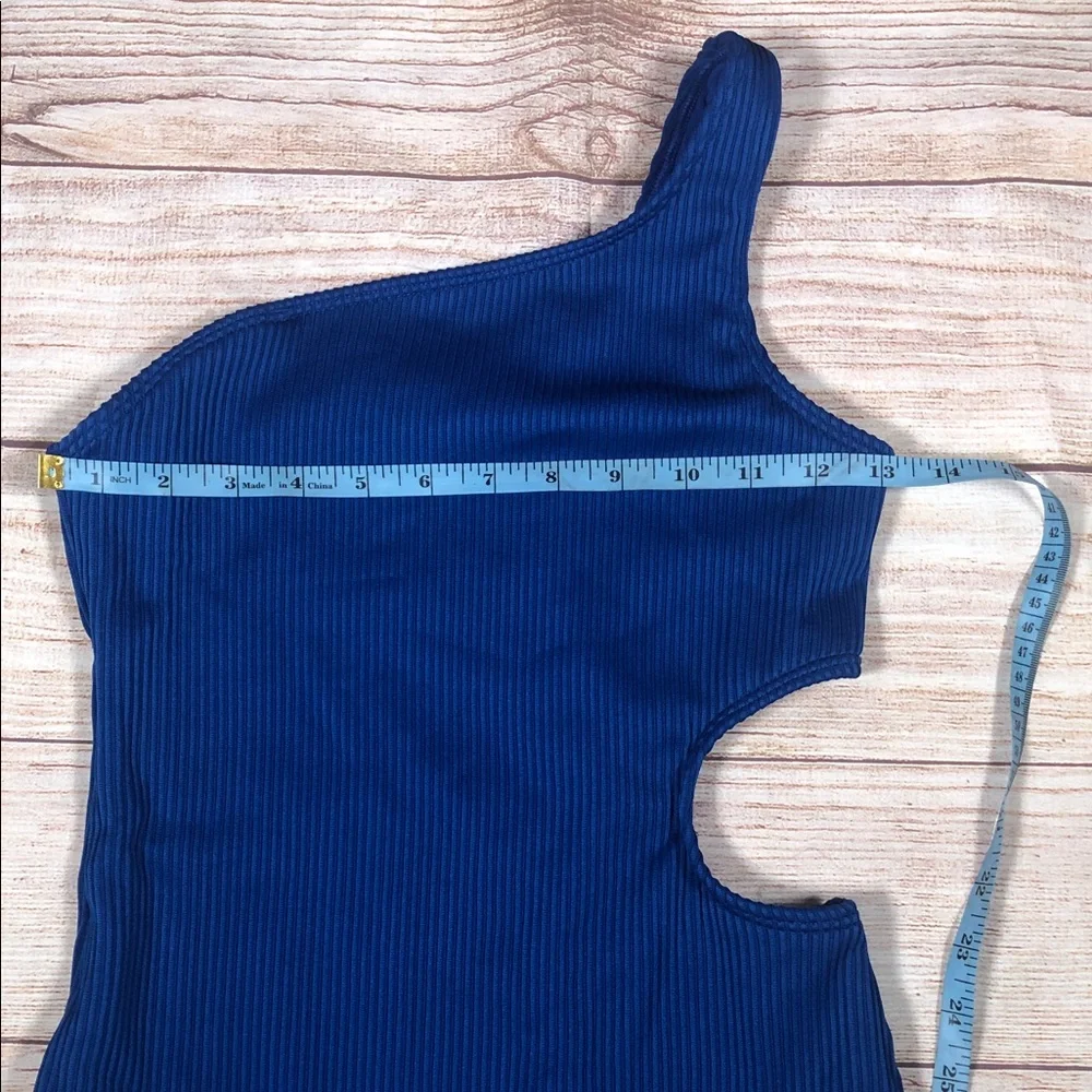 abercrombie kids‎ One-Shoulder Cutout One-Piece Swimsuit - Navy